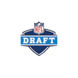 NFL Draft official logo with shield design in blue and white