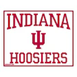 Indiana Hoosiers athletic logo in crimson red and white