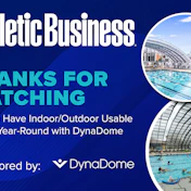 DynaDome swimming pool facilities showing indoor and outdoor aquatic spaces with modern architectural design