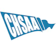 CHSAA blue and white pennant flag logo