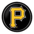 Pittsburgh Pirates MLB team logo with yellow P on black circular background
