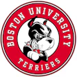Boston University Terriers athletic logo with fierce bulldog mascot