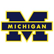 University of Michigan official logo with navy blue and yellow M