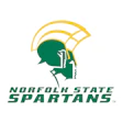 Norfolk State Spartans athletic logo with green Spartan warrior profile