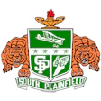South Plainfield municipal logo with green shield, orange tigers, and flame emblem