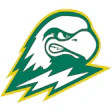 Fierce eagle sports team logo in green and white with lightning bolt design