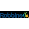 Robbins logo with blue text and colorful human figure silhouettes