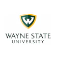 Wayne State University logo featuring stylized W in green and gold shield above university name in dark green text