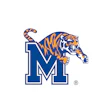 Memphis Tigers official athletic logo with blue M and orange tiger