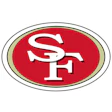 San Francisco 49ers official team logo with red background and white SF letters