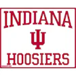 Indiana Hoosiers athletic logo with crimson IU symbol and text
