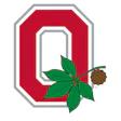 Ohio State University official logo with red block O and buckeye leaf