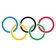 Olympic Rings With Transparent Rims svg