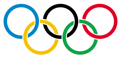 Olympic Rings With Transparent Rims svg