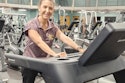 Tara Rouse, director of the Pearl River Community College Wellness Center, uses one of SportsArt’s ECO-POWR™ treadmills.