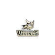 Northwest Vikings athletic logo with fierce Viking head mascot