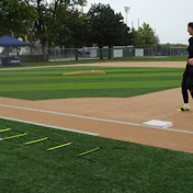 Kalina Hyde, product marketing manager in TenCate’s Sports Division, wears biosensors that track every step, leap and turn on the Pivot® Performance Turf field.
