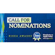 NIRSA Awards Call for Nominations promotional graphic with blue background