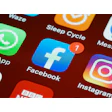 Facebook mobile app icon with blue gradient and white 'f' symbol
