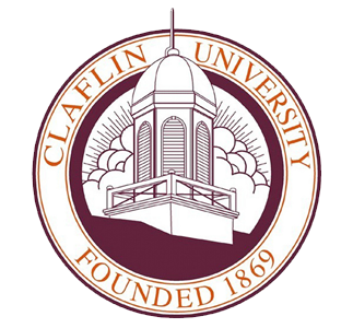 Claflin University official seal with historic building and founding year 1869