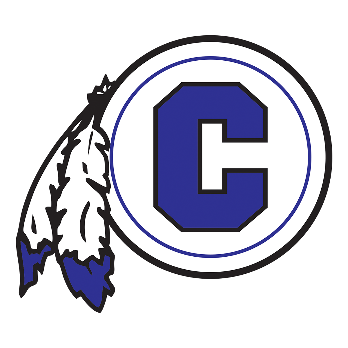 Washington Commanders NFL team logo with blue 'C' and feather