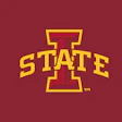 Iowa State University official logo with gold 'I STATE' design on maroon background