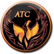 ATC phoenix logo in fiery orange and black circular emblem