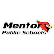 Mentor Public Schools logo with red cardinal mascot