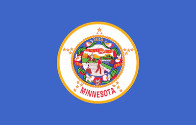 Minnesota Cost Emblem Flag Circle Revision Manufacturing 1858
