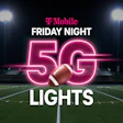 T-Mobile Friday Night 5G Lights promo with football on football field under stadium lights