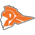 Orange and black stylized profile logo with letter P