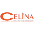 Celina Independent School District official logo in orange and white