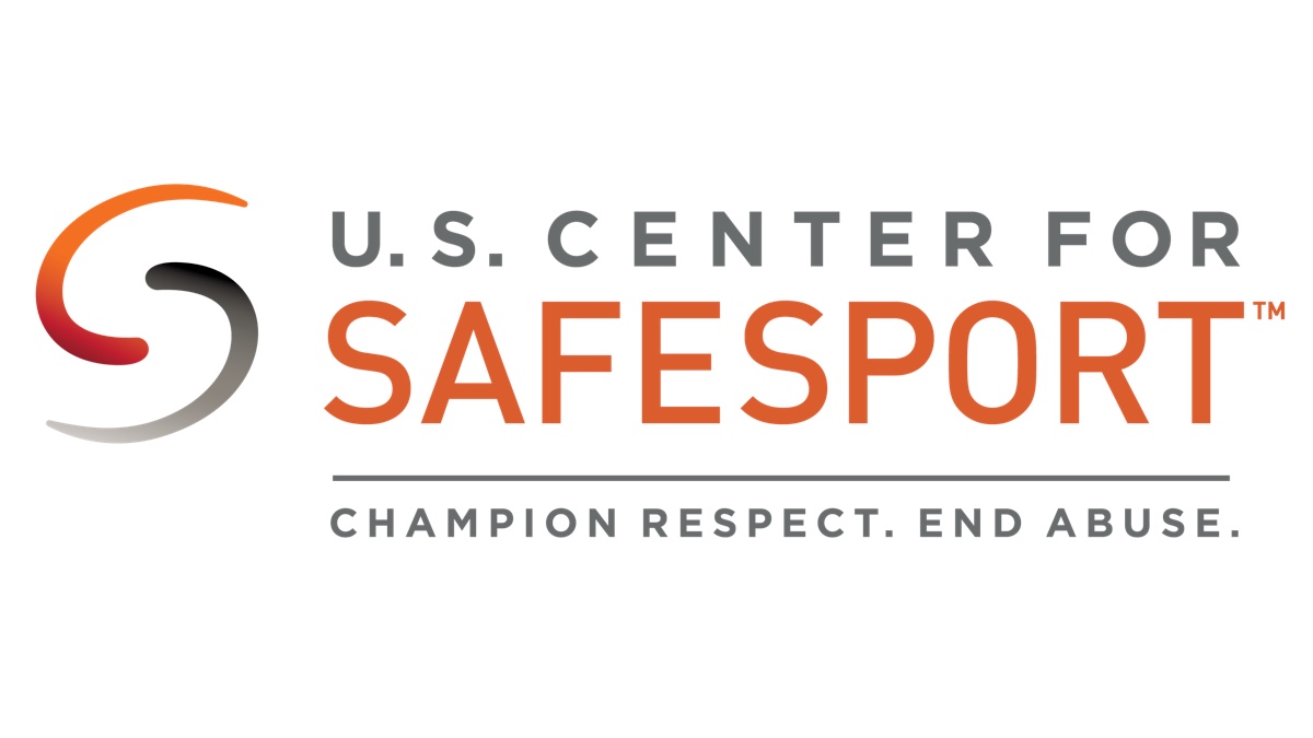 U.S. Center for SafeSport logo with 'Champion Respect. End Abuse.' tagline
