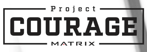 Project Courage Matrix logo in bold black typography