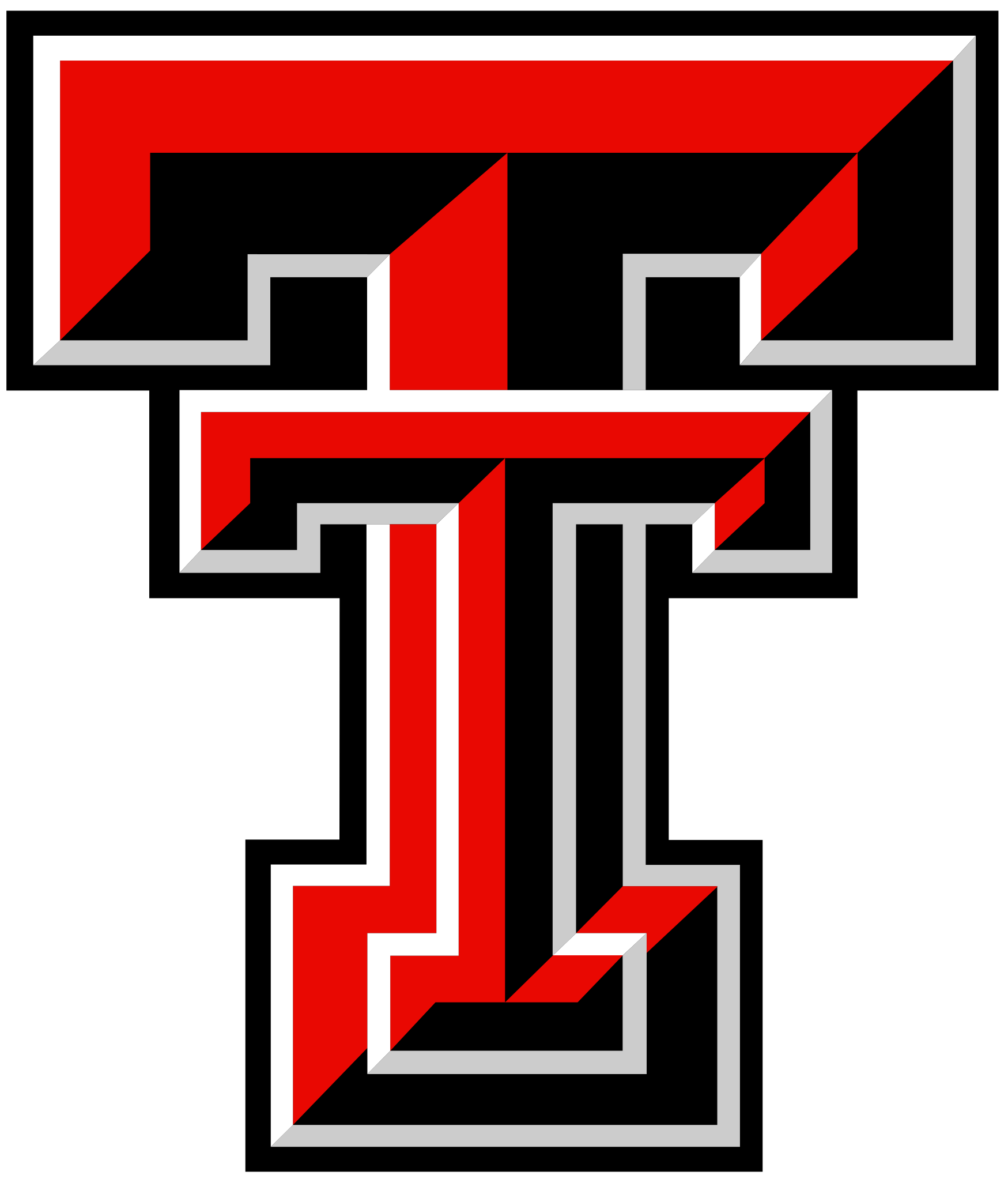 Texas Tech Red Raiders official athletic logo with bold T design