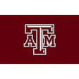Texas A&M University official logo with maroon and white interlocking letters