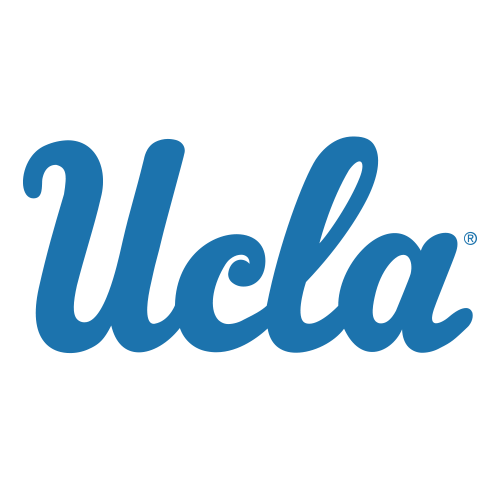 UCLA official blue script logo with registered trademark symbol