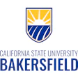 CSU Bakersfield official logo with blue shield, yellow sun, and university name