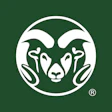 Colorado State University official ram logo in white and green