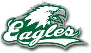 Eagles green and white logo with stylized eagle head