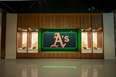 A's Exp Center Trophies Courtesty A's