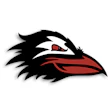 Baltimore Ravens NFL team logo with stylized raven head in black, white, and red
