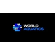 World Aquatics logo with blue and white geometric symbol