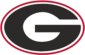 University of Georgia Bulldogs official athletic logo with black G