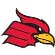 Red and black cardinal mascot logo with sharp graphic design