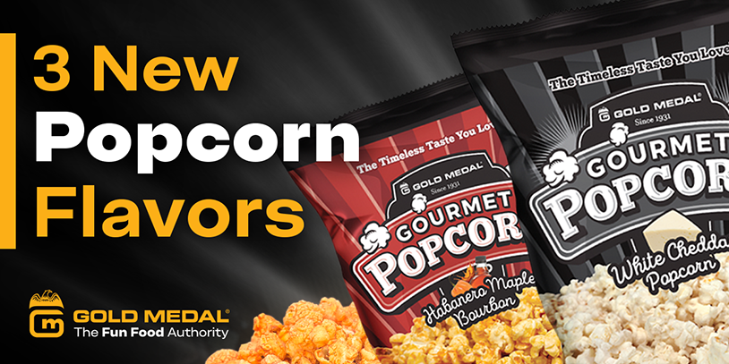 3 New Popcorn Flavors Gold Medal