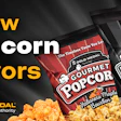 Gold Medal Gourmet Popcorn showcasing three new popcorn flavors in colorful bags
