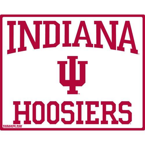 Indiana Hoosiers athletic logo in crimson red featuring university emblem