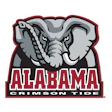 Alabama Crimson Tide official athletic logo with fierce elephant mascot