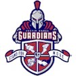 Guardians sports team logo with Spartan helmet and heraldic shield